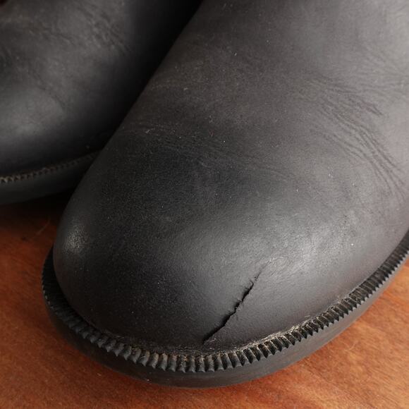 Teva Boots Womens SZ 8 BLK Foxy Tall Leather Waterproof Zip Riding Casual READ - Picture 6 of 16